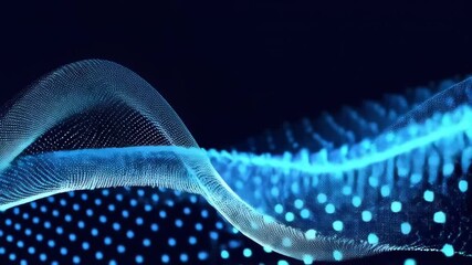 Digital Waveform Visualization: Capturing the essence of data streams, intricate digital waveforms pulsate with vibrant energy, creating an evocative image of technology and innovation. 