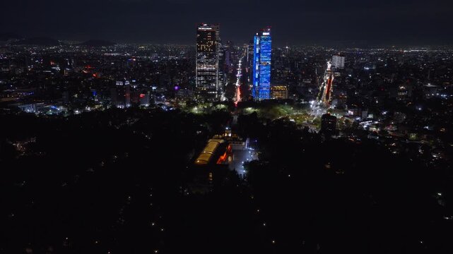 Aerial View of Mexico City - Pull Out