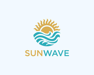 Sun wave logo