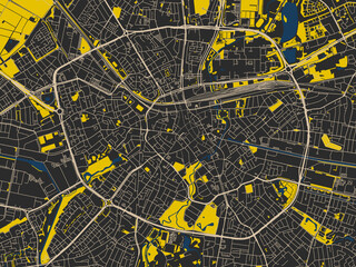 Posterstyle Map Eindhoven Netherlands Using