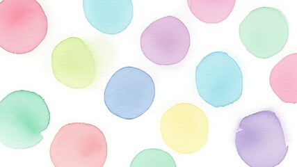 Watercolor polka dots