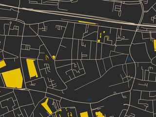 Graphic City Map Artwork Tilburg