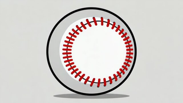 Simple black and white line drawing of a baseball glove catching a baseball.