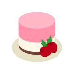 Pink Berry Mousse Cake