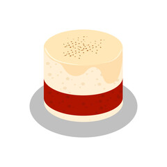 Vanilla Red Layered Dessert