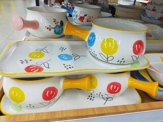 ceramic teapot and cup