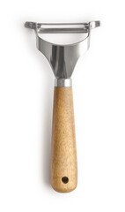 Stainless steel vegetable peeler  with wooden handle