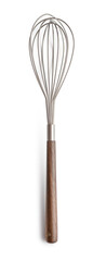 Manual stainless steel egg beater with wooden handle