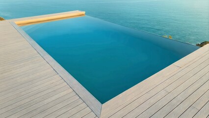 Infinity Pool Edge Water View Minimalist Architecture