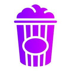 popcorn gradient icon