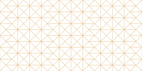 Seamless Geometric Gold Triangle Grid Pattern Background | Minimalist Intersecting Lines Texture, Elegant Abstract Wallpaper, Hexagonal Repeating Design