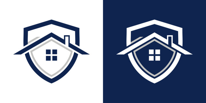 roof home and shield logo