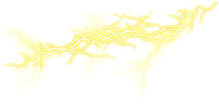 Dynamic yellow lightning effect