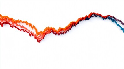 Worldwide recession risk projection chart showing downward trend curves and early warning signals.
