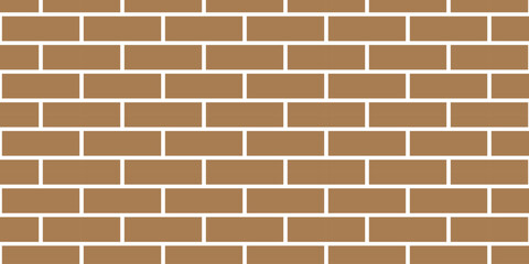 Obraz premium simple brown brick wall pattern for banner poster background.