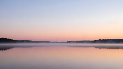 Fototapeta premium sunrise over the lake