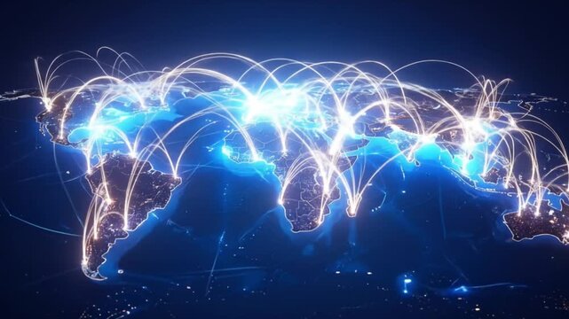 Global network map