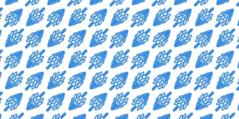 Blue arrow patterns create a simple and modern seamless background, perfect for creative designs, branding, and decorative projects.