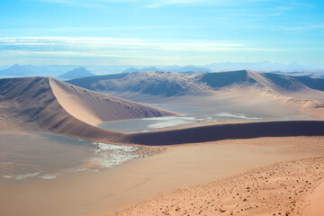 desert sand dunes  Sossusvlei, Namibia