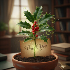 christmas cactus in a pot