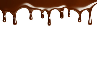 Melted Dripping Chocolate Transparent PNG for Dessert, Candy, Pastry, Ice Cream, Bakery and Sweet Food Design Elements