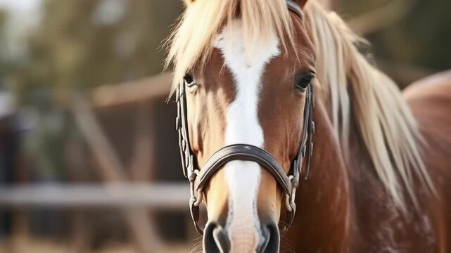 Close-up  capturing the features and expressions of a horse.