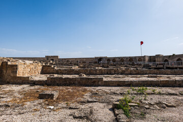 Fototapeta premium Gaziantep castle, Gaziantep Kalesi in the old town of Gaziantep, Turkey, it is a historical landmark popular for tourists.