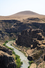 Ani Ancient Ruin near Kars, eastern Turkey, ruined medieval Armenian city Ani