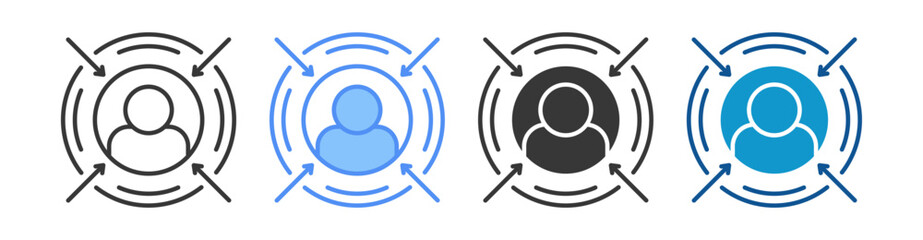 Customer Centric Icon Set Multiple Style Collection