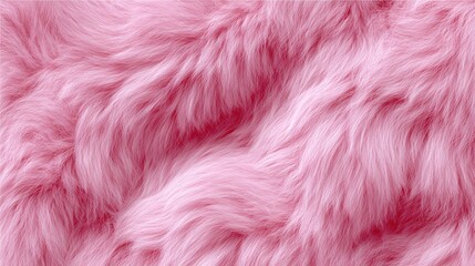 Pink fluffy faux fur texture background soft and cozy abstract.