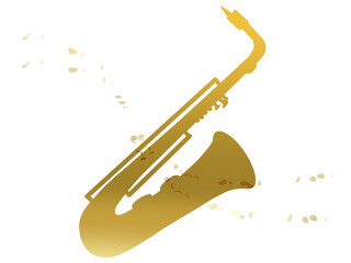 シンプルなサックスのイラスト
