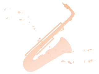 シンプルなサックスのイラスト