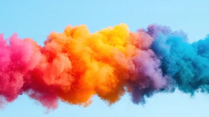 Color throwing festival chaos vibrant atmosphere event photography outdoor celebration wide angle artistic expression