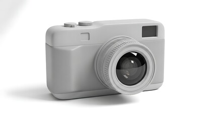 Modern Camera Close-up: A sleek, modern camera, viewed in close-up, reveals intricate details of its lens and body, poised to capture life's precious moments.