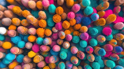 Vibrant holi festival celebration outdoor venue gigapixel aerial view colorful atmosphere festival spirit