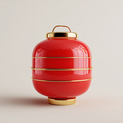 Obraz premium red christmas ball