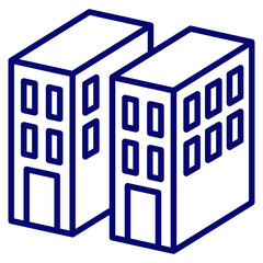 apartment icon vector