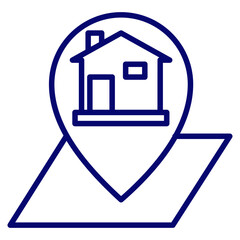  house location icon vector