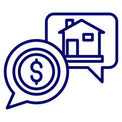 house negotiation process icon vector