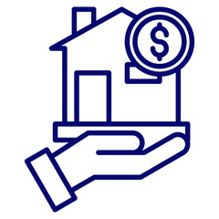 housing agent icon vector