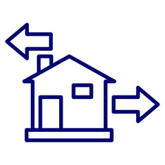 housing broker icon vector