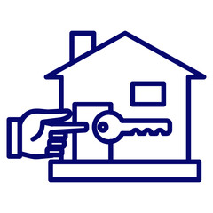house ownership icon vector