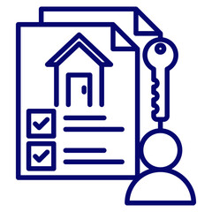 house tenant icon vector