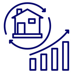 house investment icon vector