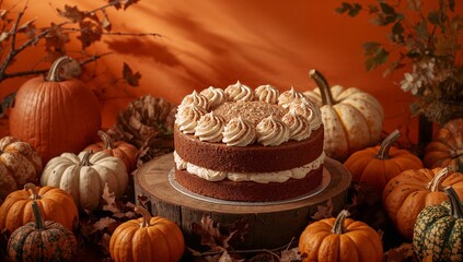 halloween pumpkin cake