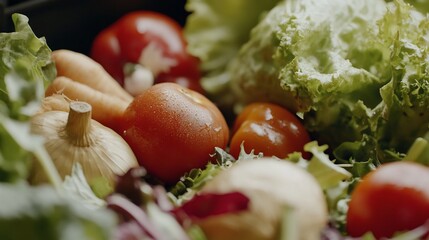 Fresh and Vibrant Vegetables Assortment for Healthy Eating and Culinary Creations