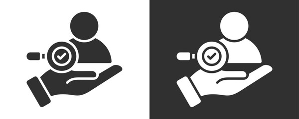 Fototapeta premium Accountability Icon Set Vector Collection Isolated In Black And White