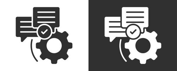 Crm Icon Set Vector Collection Isolated In Black And White