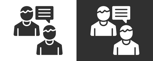 Mentoring Icon Set Vector Collection Isolated In Black And White