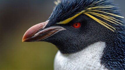 Close-up of a Gentoo penguin's head and beak
